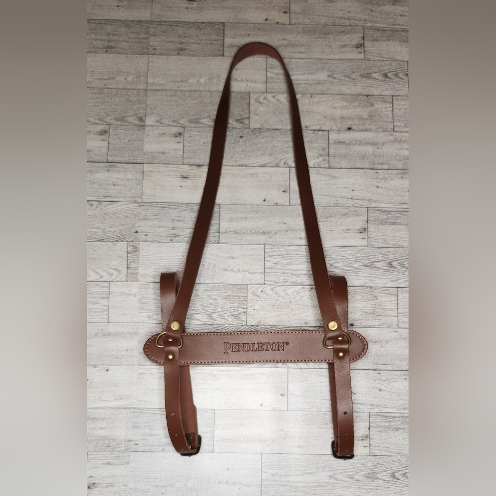 Leather Pendleton Blanket Carrier